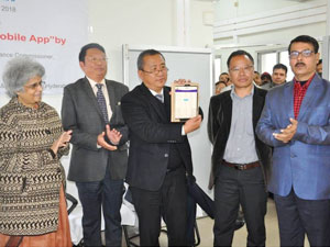 A Mobile App ‘nGPF24x7’, a miniature version of Online GPF Information System, was launched in Kohima