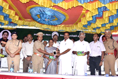 Hon'ble Minister of Transport, Tamil Nadu launched e-Challan at Tiruchirappalli District