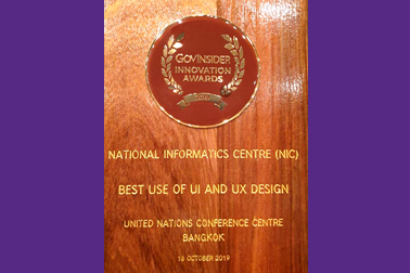 NIC Awarded International recognition from UNESCAP - GovInsider Innovation Award 2019