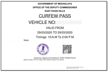 NIC developed an Online system for generating Curfew ePass for the movement of vehicles during COVID-19 lockdown