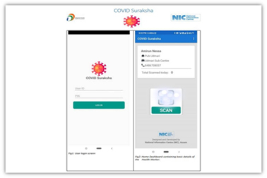 NIC Assam developed 'COVID Suraksha', a Suite of Android Mobile & Web-based application, was launched by Hon’ble CM, Assam, in Hojai