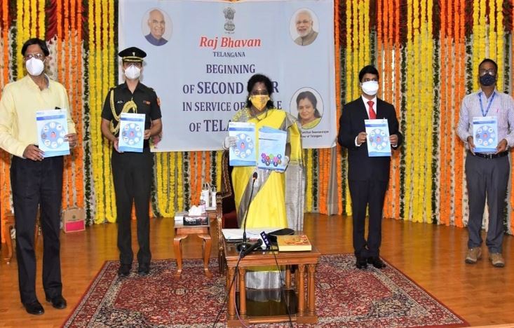 Launch of NIC developed ‘Chancellor Connects Alumni’ in Telangana, a digital platform, for betterment of educational institutions in the state